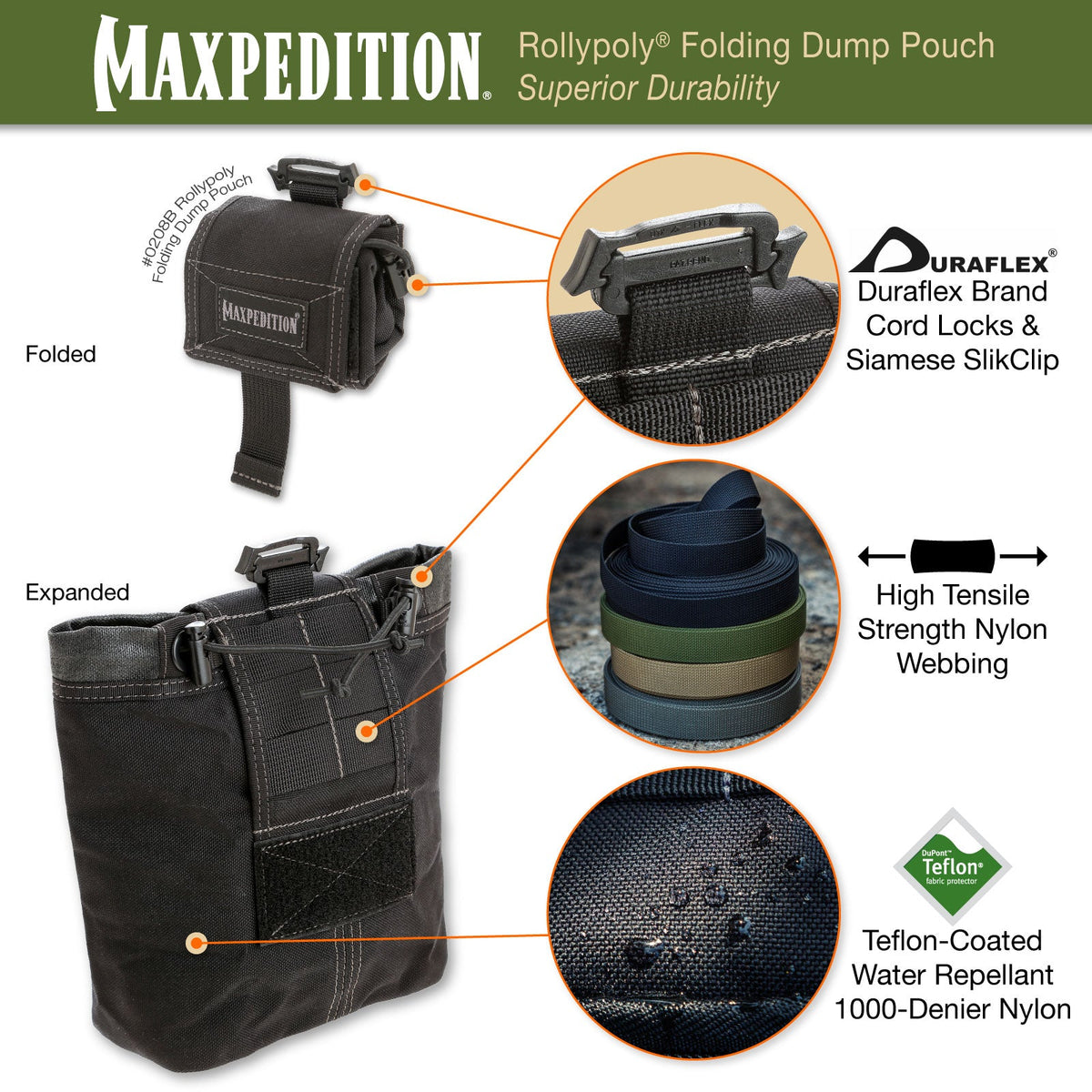 Rollypoly Folding Dump Pouch