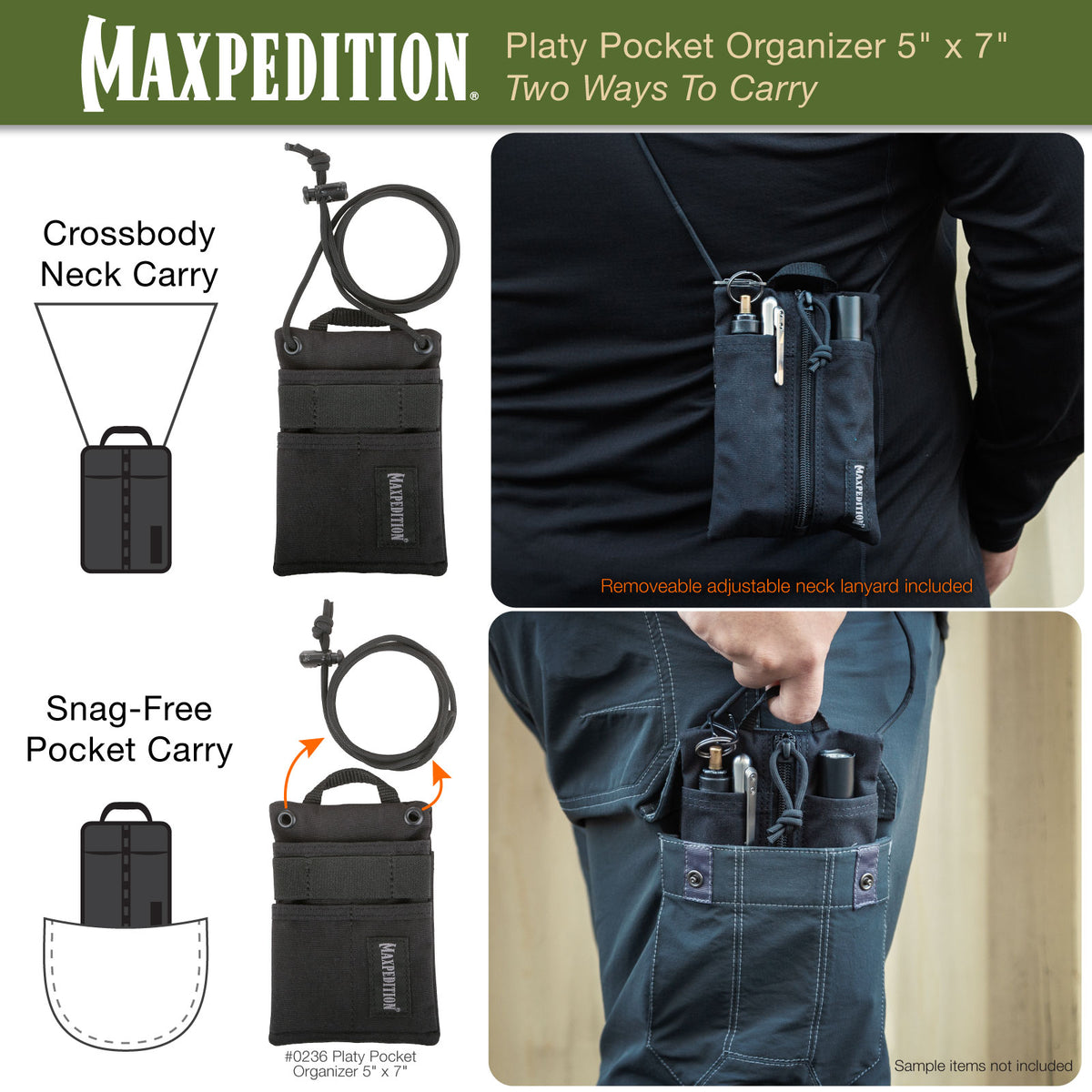 Platy Pocket Organizer 5" x 7"
