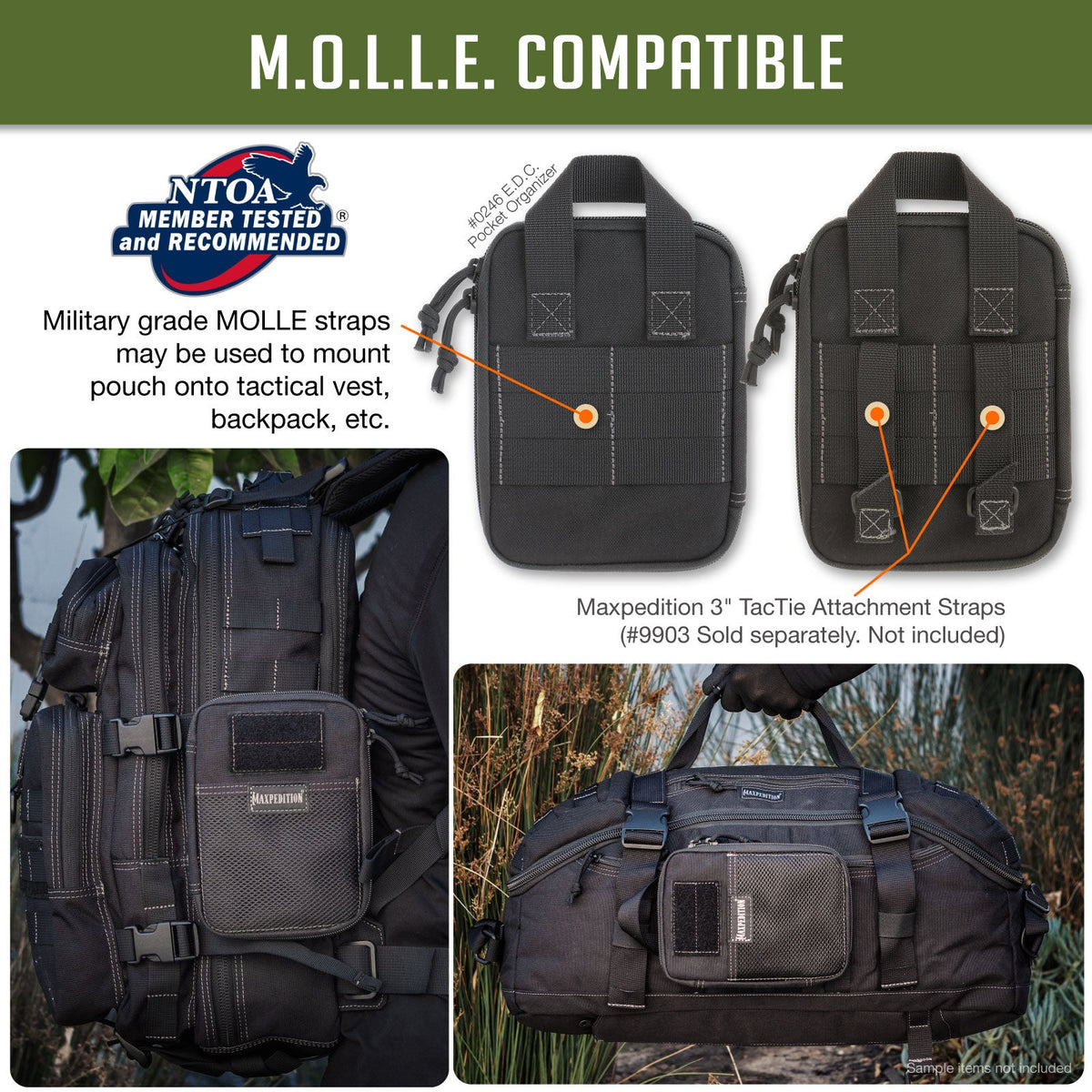 E.D.C. Pocket Organizer (Buy 1 Get 1 Free Pocket Organizer. Mix and Match in Multiples of 2. All Sales Final.)