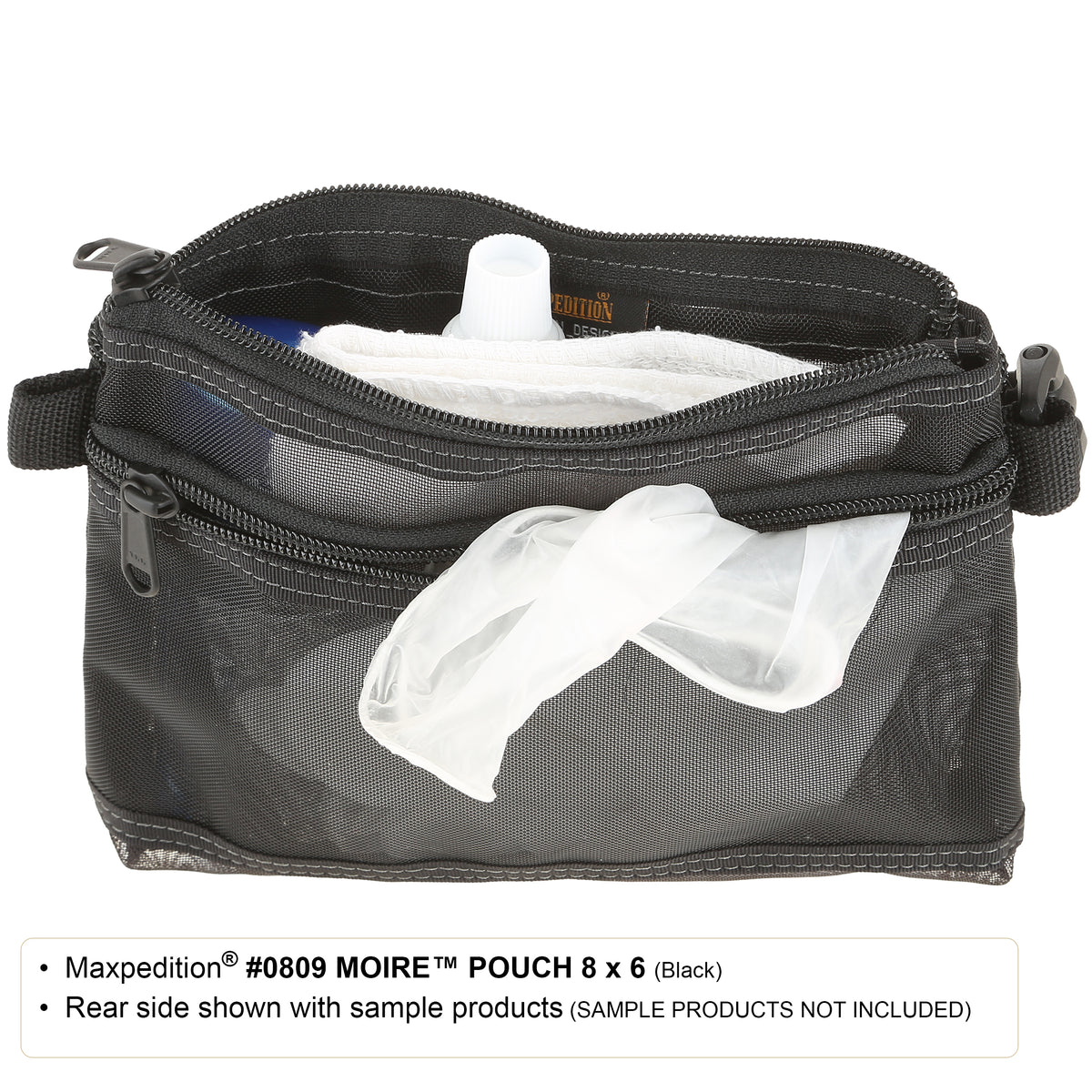Moire Pouch 8" x 6" (Black) (Buy 1 Get 1 Free. Mix and Match in Multiples of 2. All Sales Final.)