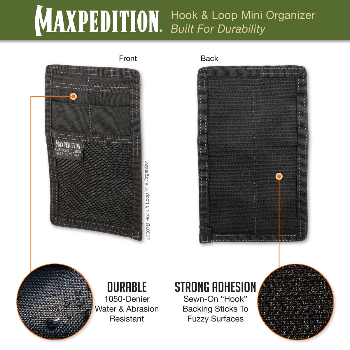 Hook & Loop Mini Organizer (Buy 1 Get 1 Free. Mix and Match in Multiples of 2. All Sales Final.)