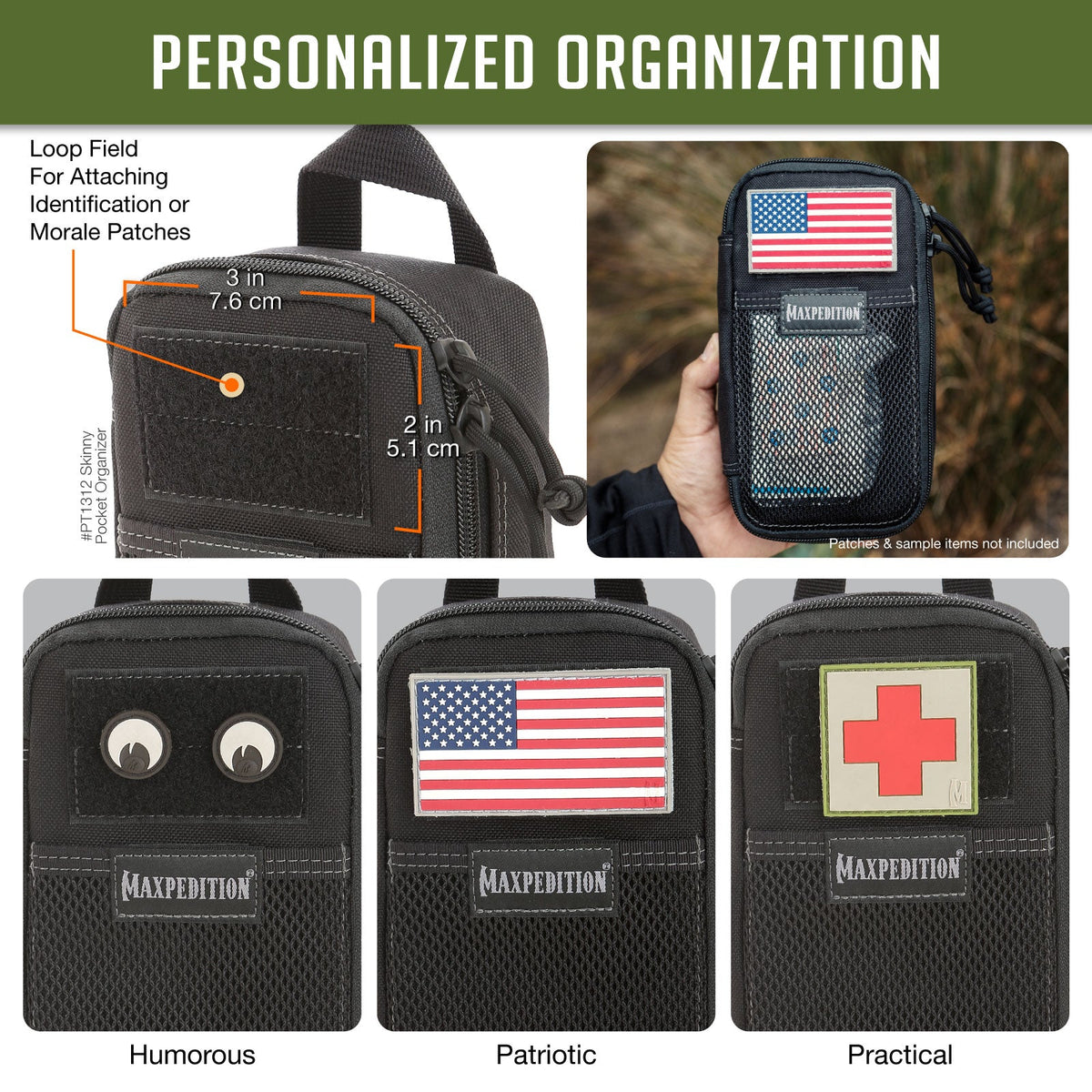 Skinny Pocket Organizer (Buy 1 Get 1 Free Pocket Organizer. Mix and Match in Multiples of 2. All Sales Final.)