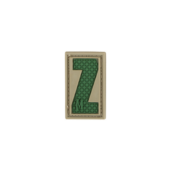 LETTER Z PATCH - MAXPEDITION, Patches, Military, CCW, EDC, Tactical, Everyday Carry, Outdoors, Nature, Hiking, Camping, Bushcraft, Gear, Police Gear, Law Enforcement