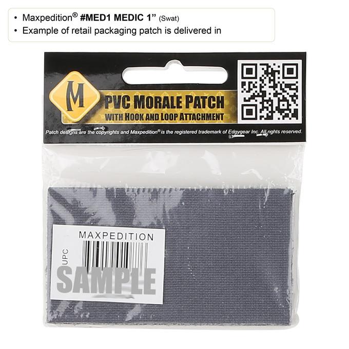 MEDIC PATCH (SMALL) - MAXPEDITION, Patches, Military, CCW, EDC, Tactical, Everyday Carry, Outdoors, Nature, Hiking, Camping, Bushcraft, Gear, Police Gear, Law Enforcement