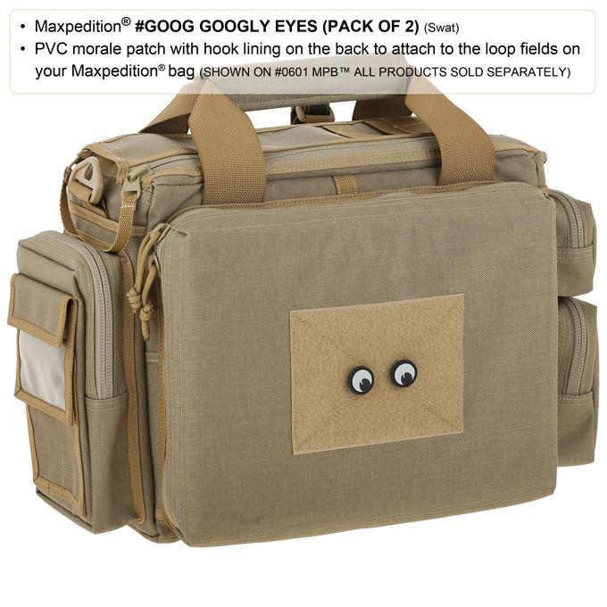 GOOGLY EYES PATCH - MAXPEDITION, Patches, Military, CCW, EDC, Tactical, Everyday Carry, Outdoors, Nature, Hiking, Camping, Bushcraft, Gear, Police Gear, Law Enforcement