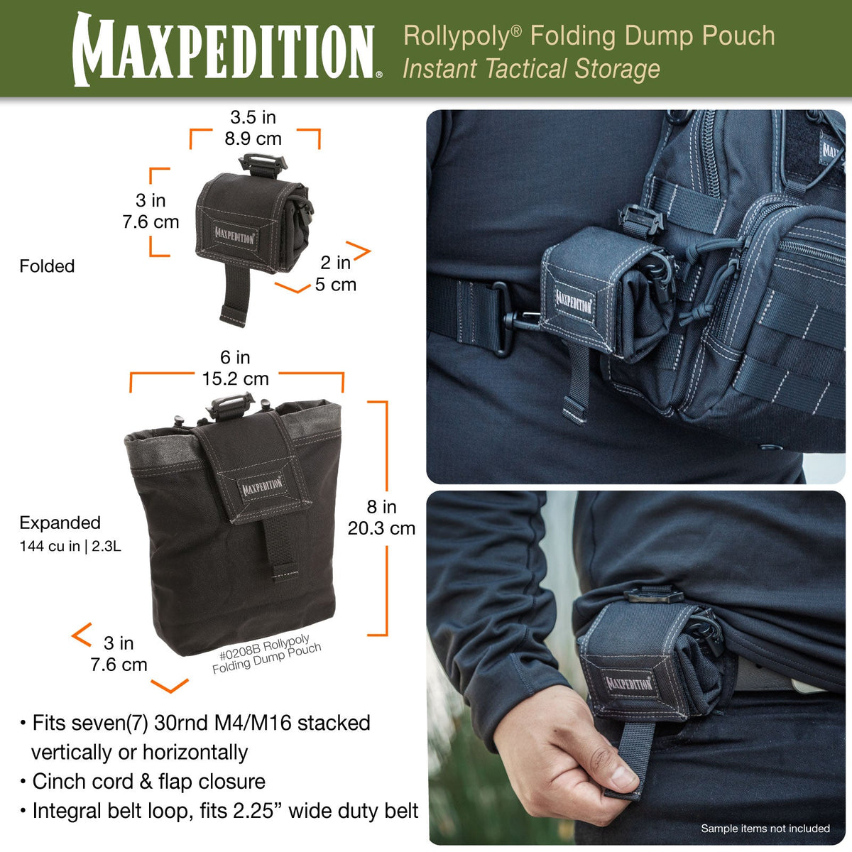 Rollypoly Folding Dump Pouch