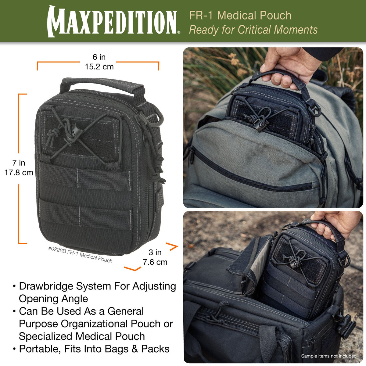 FR-1 Medical Pouch (Buy 1 Get 1 Free. Mix and Match in Multiples of 2. All Sales Final.)