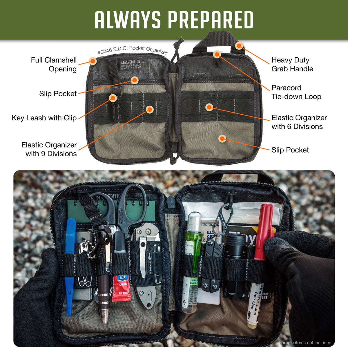 E.D.C. Pocket Organizer (Buy 1 Get 1 Free Pocket Organizer. Mix and Match in Multiples of 2. All Sales Final.)