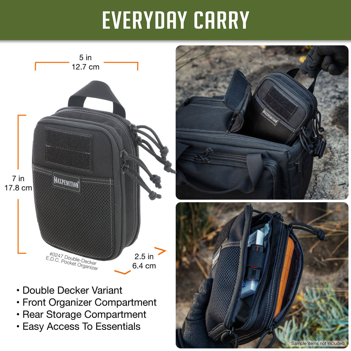 Double-Decker E.D.C. Pocket Organizer