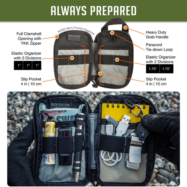 Micro Pocket Organizer (Buy 1 Get 1 Free Pocket Organizer. Mix and Match in Multiples of 2. All Sales Final.)