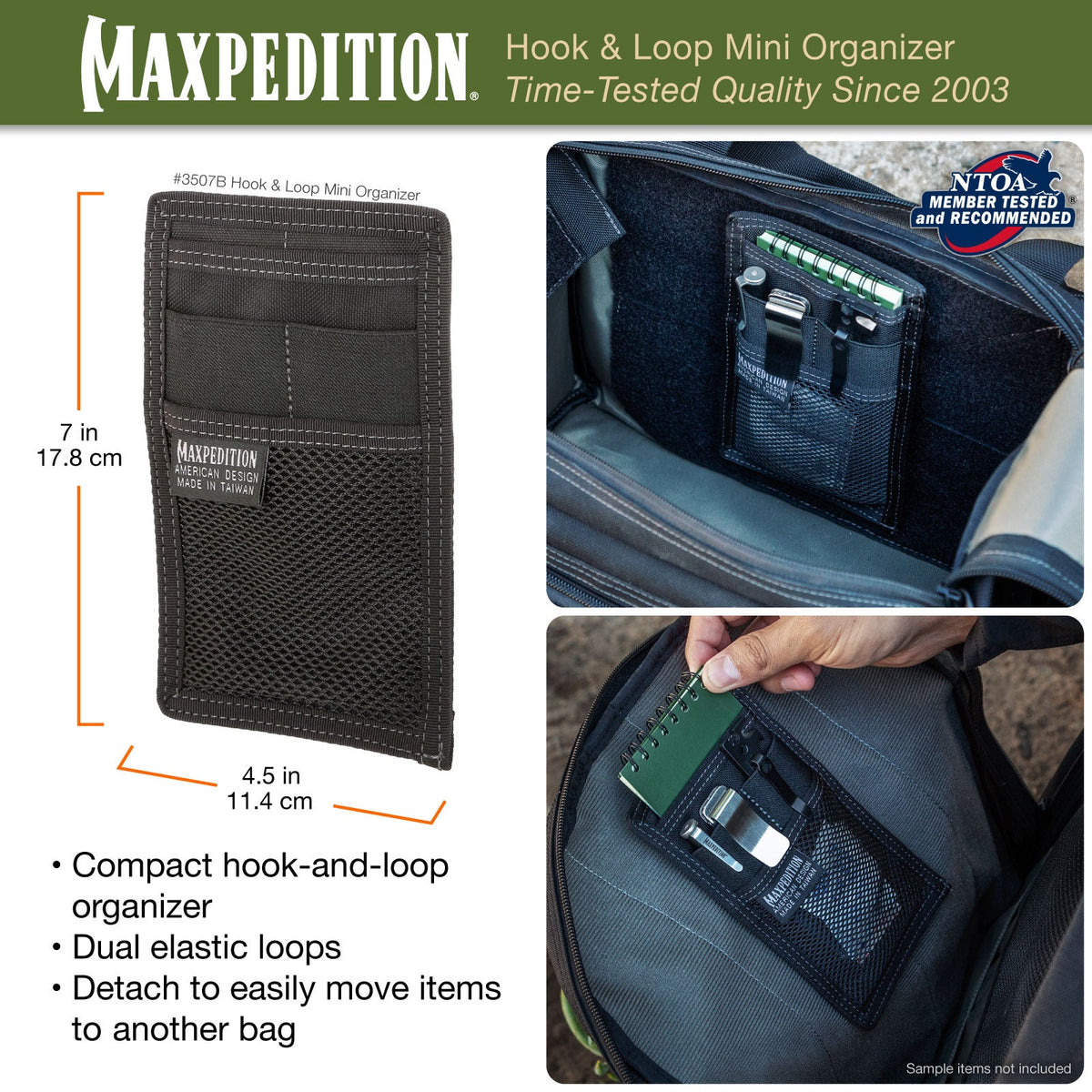 Hook & Loop Mini Organizer (Buy 1 Get 1 Free. Mix and Match in Multiples of 2. All Sales Final.)