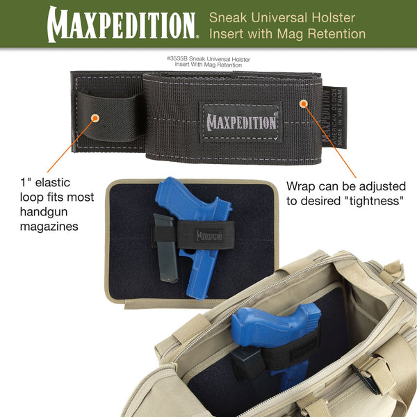 Sneak Universal Holster Insert With Mag Retention (Buy 1 Get 1 Free. Mix and Match in Multiples of 2. All Sales Final.)