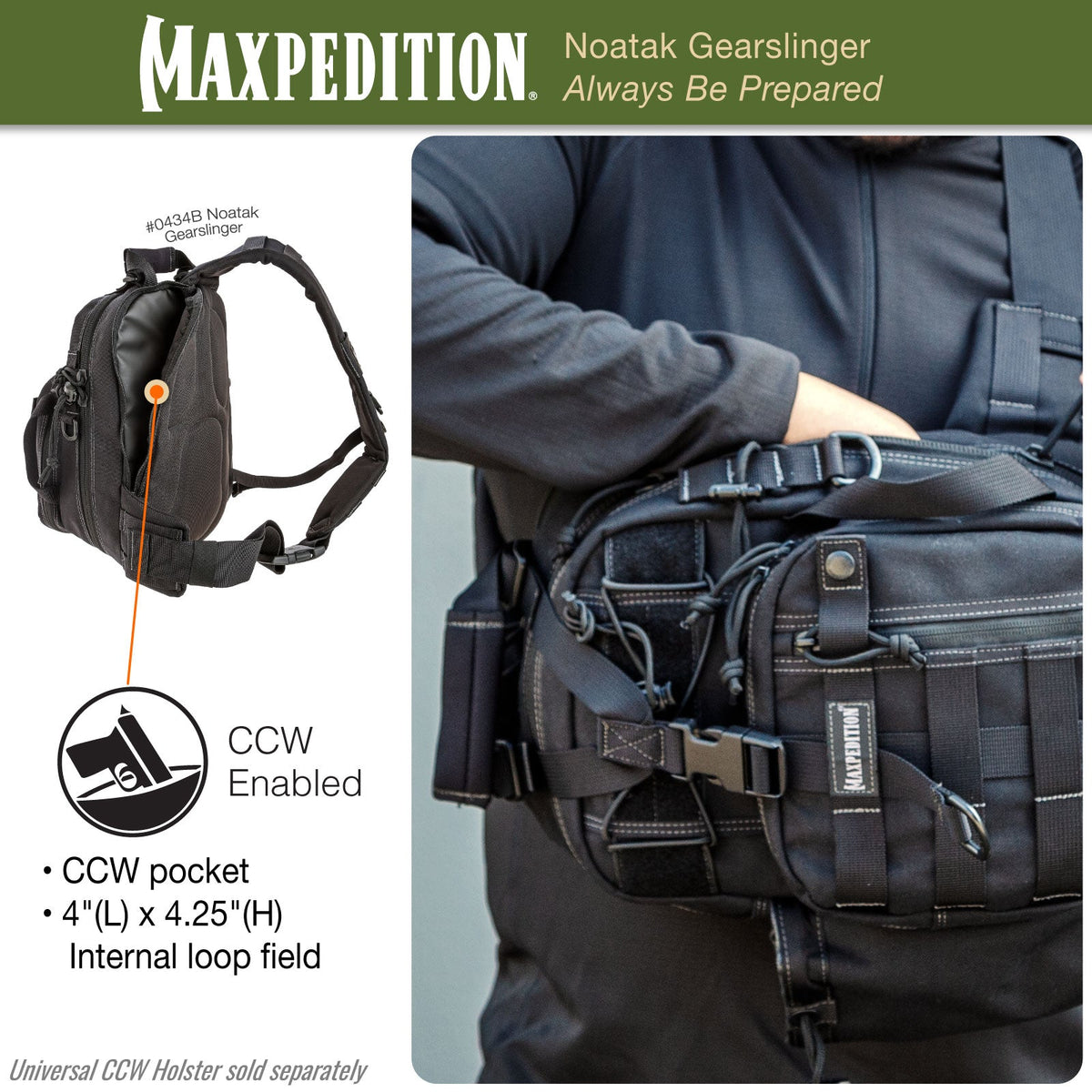 Noatak Gearslinger (Black) (Buy 1 Get 1 Free. Mix and Match in Multiples of 2. All Sales Final.)