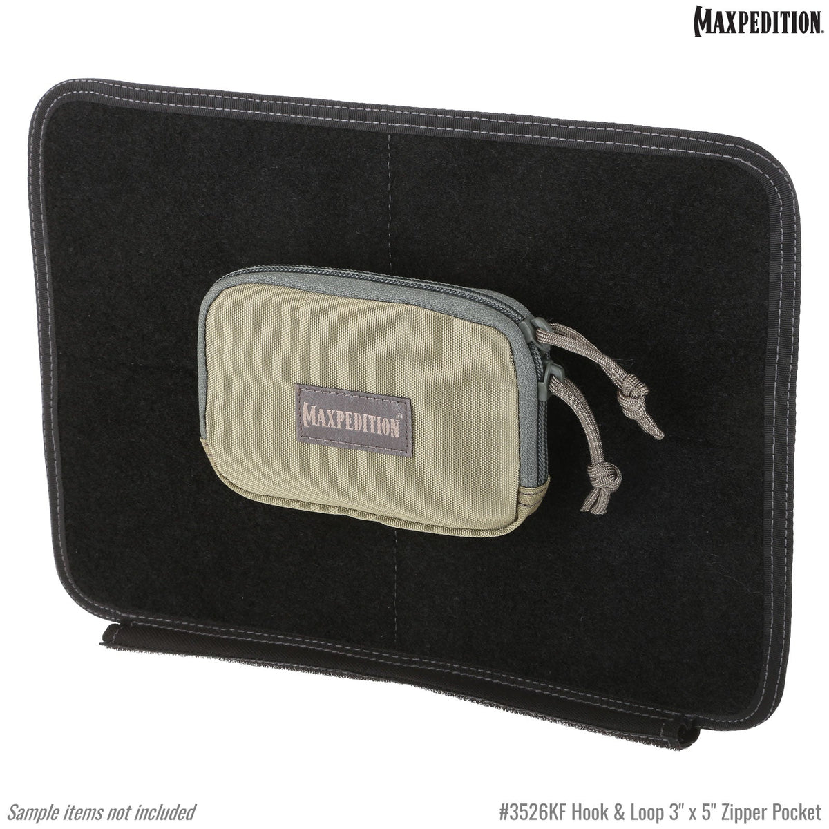 Hook & Loop 3" x 5" Zipper Pocket (Buy 1 Get 1 Free. Mix and Match in Multiples of 2. All Sales Final.)