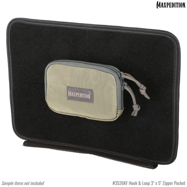 Hook & Loop 3" x 5" Zipper Pocket (Buy 1 Get 1 Free. Mix and Match in Multiples of 2. All Sales Final.)