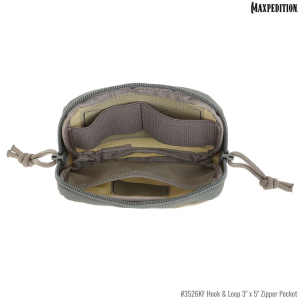 Hook & Loop 3" x 5" Zipper Pocket (Buy 1 Get 1 Free. Mix and Match in Multiples of 2. All Sales Final.)