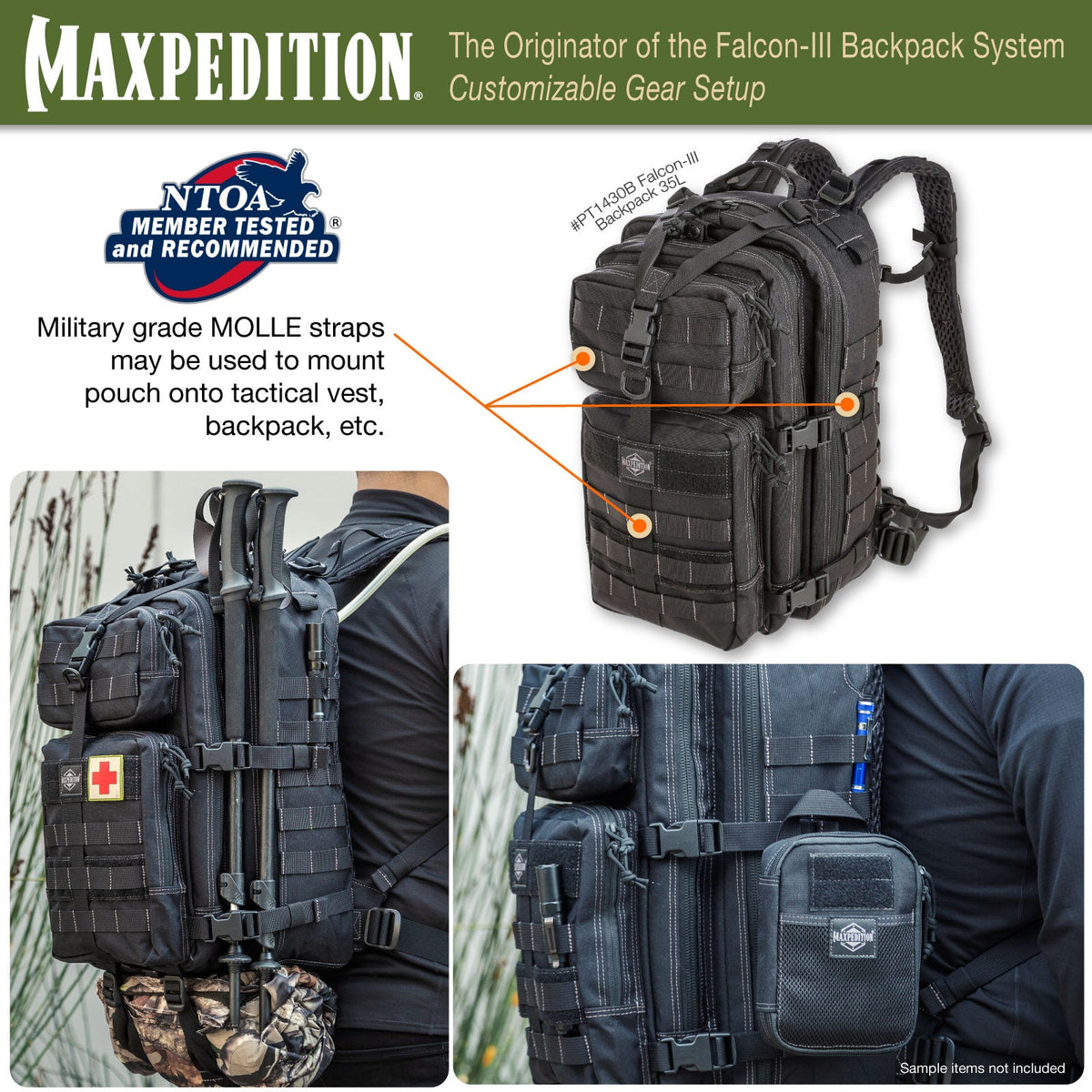 Falcon-III Backpack 35L (Buy 1 Get 1 Free. Mix and Match in Multiples of 2. All Sales Final.)