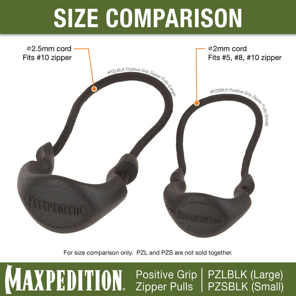 PZS Positive Grip Zipper Pulls (Pack of 6) (Small)