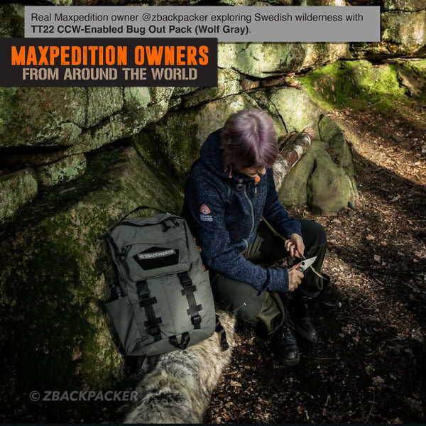 TT22 CCW-Enabled Bug Out Pack (CLOSEOUT SALE. FINAL SALE.)
