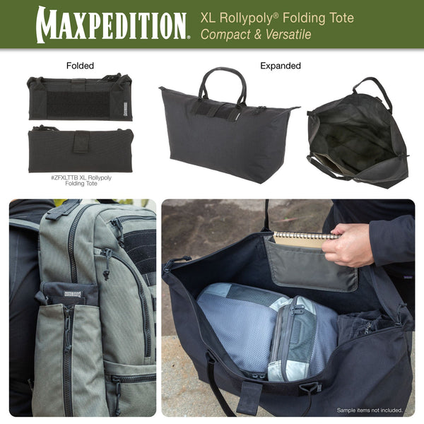 XL Rollypoly Folding Tote (CLOSEOUT SALE. FINAL SALE.)
