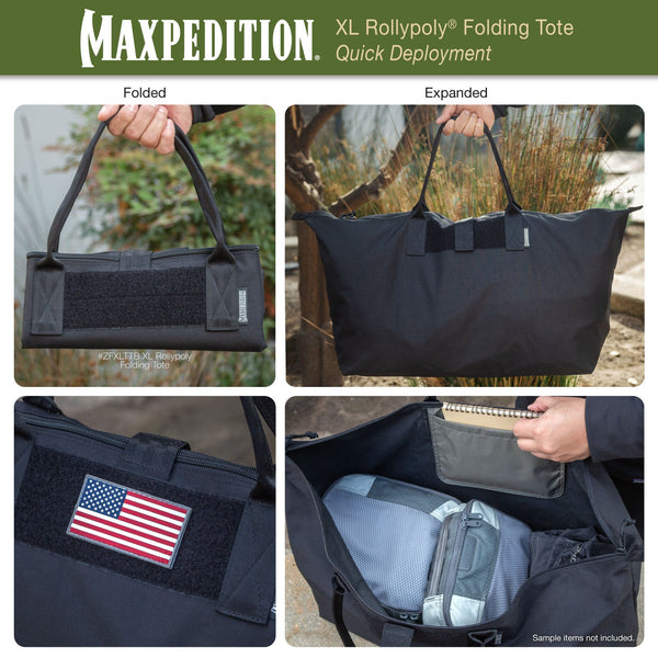 XL Rollypoly Folding Tote (CLOSEOUT SALE. FINAL SALE.)