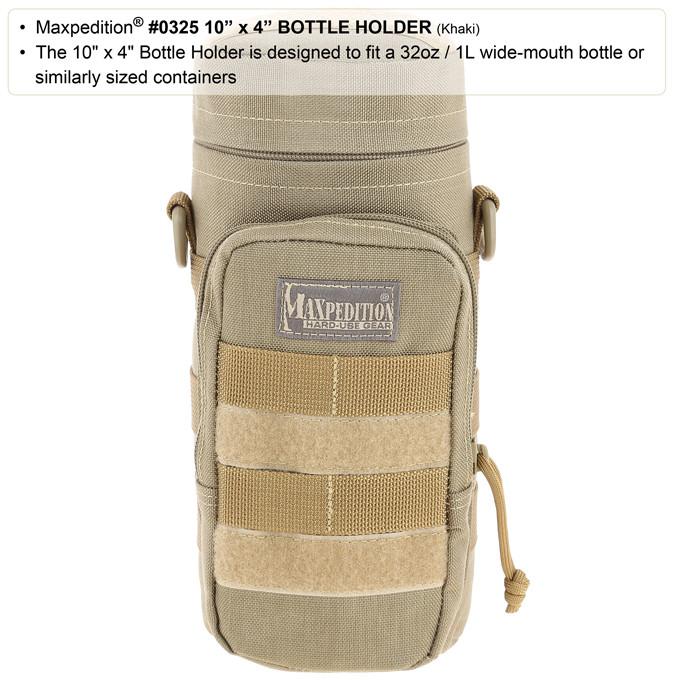 Maxpedition 10" x 4" Bottle Holder, EDC, Hiking, Camping, Tactical, Outdoor essentials