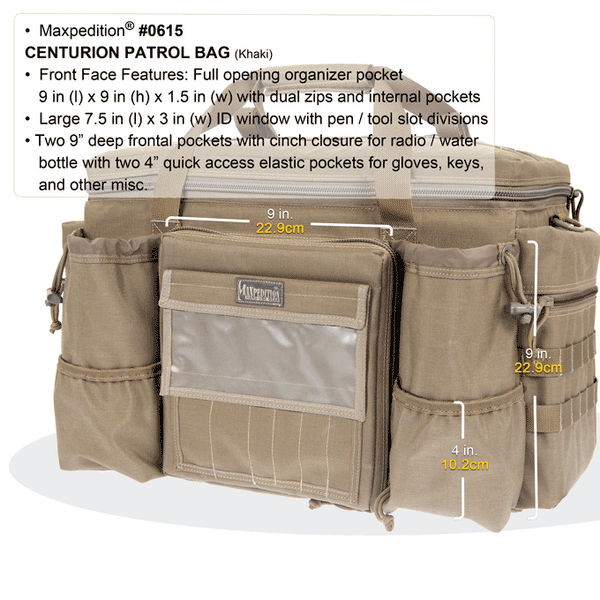 Centurion Patrol Bag (Buy 1 Get 1 Free. Mix and Match in Multiples of 2. All Sales Final.)
