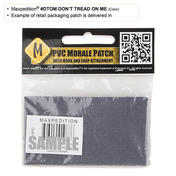 DON'T TREAD ON ME PATCH - MAXPEDITION, Patches, Military, CCW, EDC, Tactical, Everyday Carry, Outdoors, Nature, Hiking, Camping, Bushcraft, Gear, Police Gear, Law Enforcement