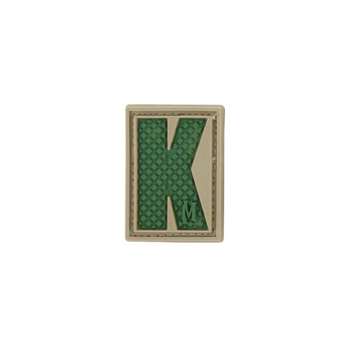LETTER K PATCH - MAXPEDITION, Patches, Military, CCW, EDC, Tactical, Everyday Carry, Outdoors, Nature, Hiking, Camping, Bushcraft, Gear, Police Gear, Law Enforcement