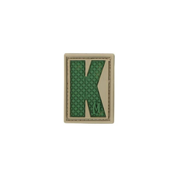 LETTER K PATCH - MAXPEDITION, Patches, Military, CCW, EDC, Tactical, Everyday Carry, Outdoors, Nature, Hiking, Camping, Bushcraft, Gear, Police Gear, Law Enforcement