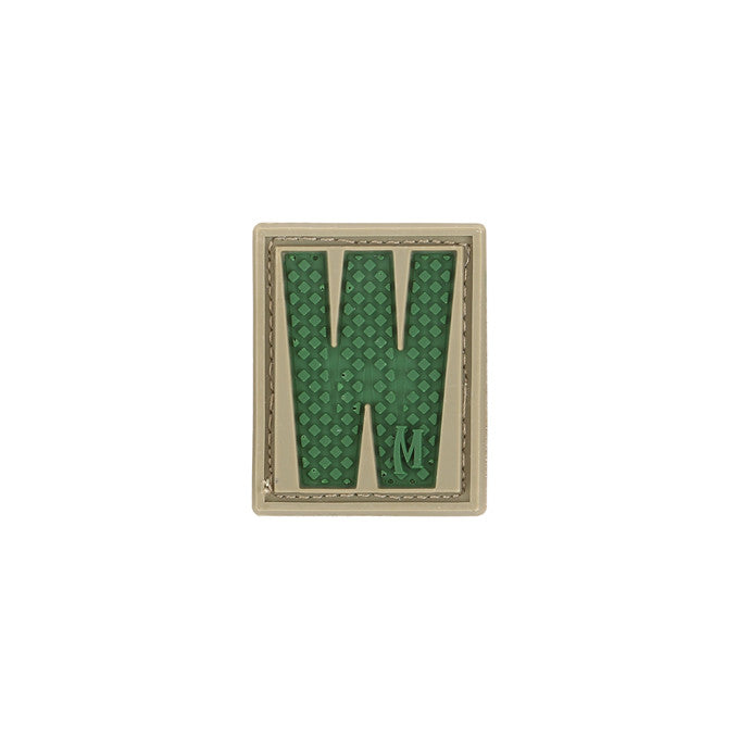 LETTER W PATCH - MAXPEDITION, Patches, Military, CCW, EDC, Tactical, Everyday Carry, Outdoors, Nature, Hiking, Camping, Bushcraft, Gear, Police Gear, Law Enforcement