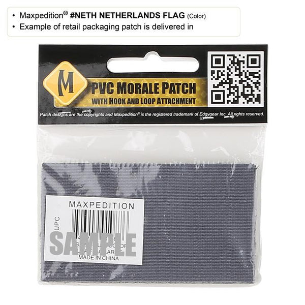 NETHERLANDS FLAG PATCH - MAXPEDITION, Patches, Military, CCW, EDC, Tactical, Everyday Carry, Outdoors, Nature, Hiking, Camping, Bushcraft, Gear, Police Gear, Law Enforcement