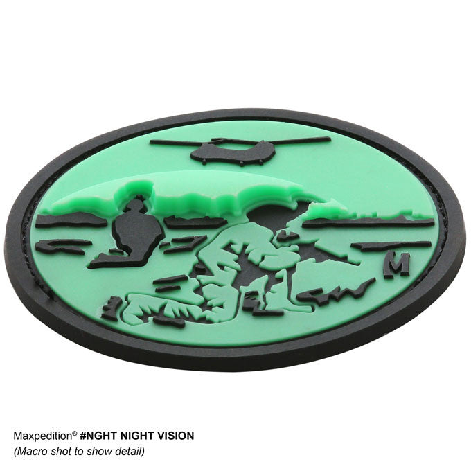 NIGHT VISION PATCH - MAXPEDITION, Patches, Military, CCW, EDC, Tactical, Everyday Carry, Outdoors, Nature, Hiking, Camping, Bushcraft, Gear, Police Gear, Law Enforcement