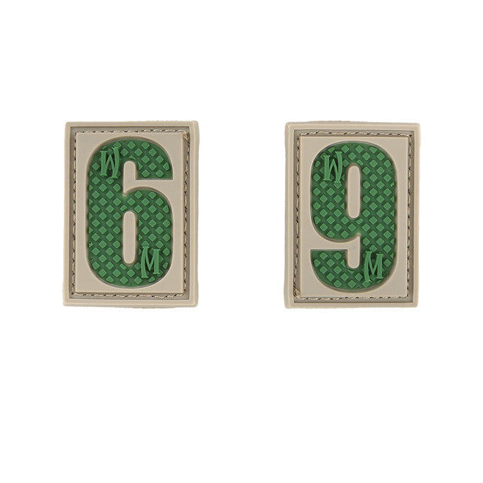 NUMBER 6/9 PATCH - MAXPEDITION, Patches, Military, CCW, EDC, Tactical, Everyday Carry, Outdoors, Nature, Hiking, Camping, Bushcraft, Gear, Police Gear, Law Enforcement